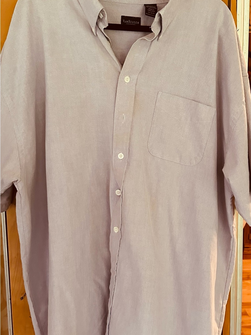 Van Heusen Men's Lavender Button-Down Shirt